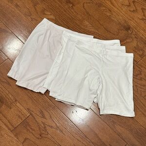 White Stretch Boy shorts bundle - Set of 5